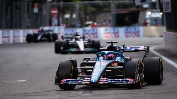 Who's going to win Sunday's Azerbaijan GP? Photo courtesy F1 / LAT